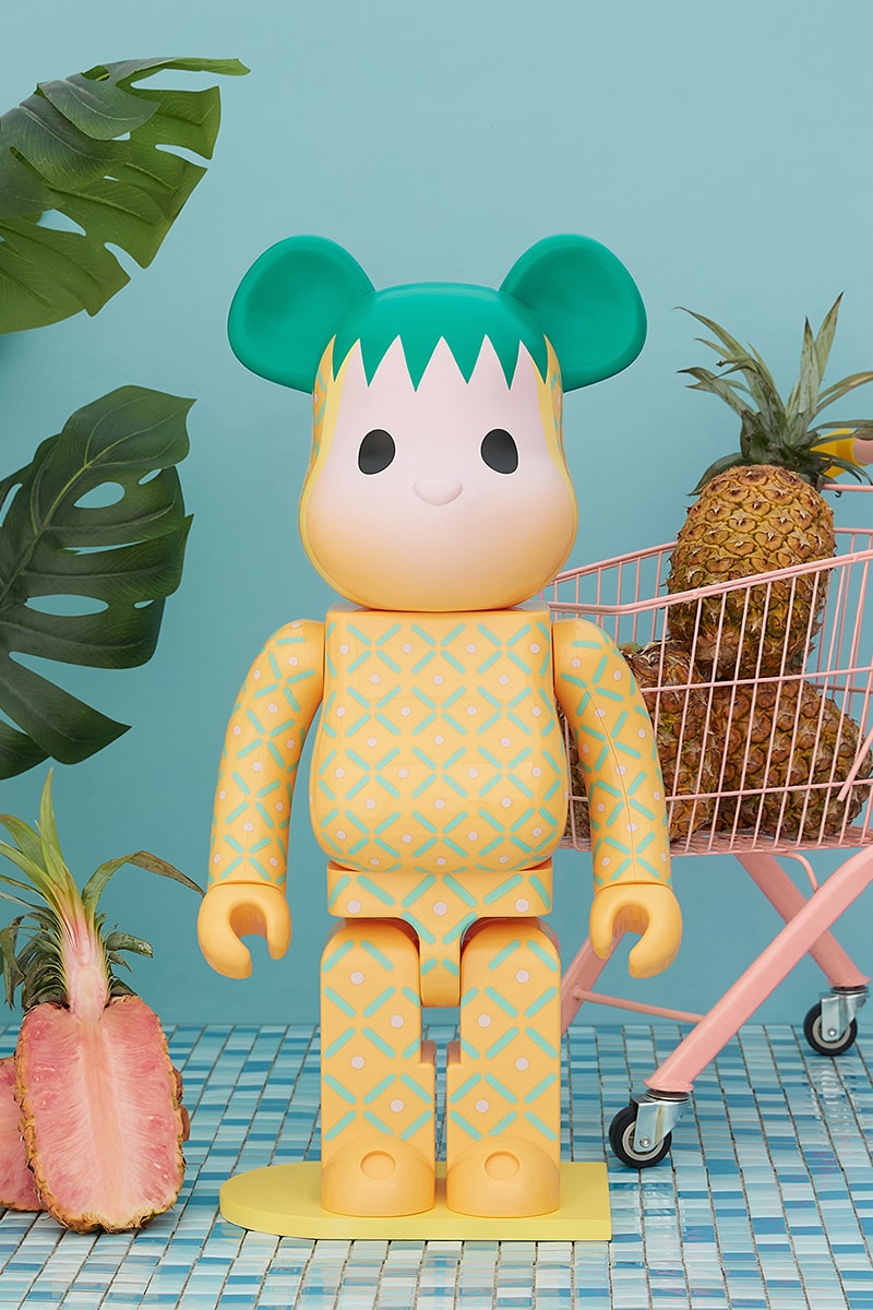 CLOT Medicom Toy BE@RBRICK Summer Fruits Pink Pineapple Release Info Date Buy Price JUICE