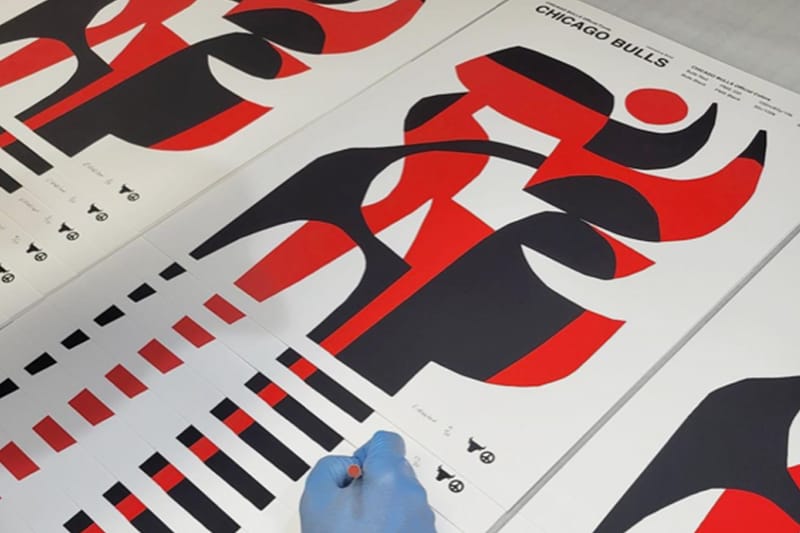 Cody Hudson Reimagines the Chicago Bulls Logo in New Print