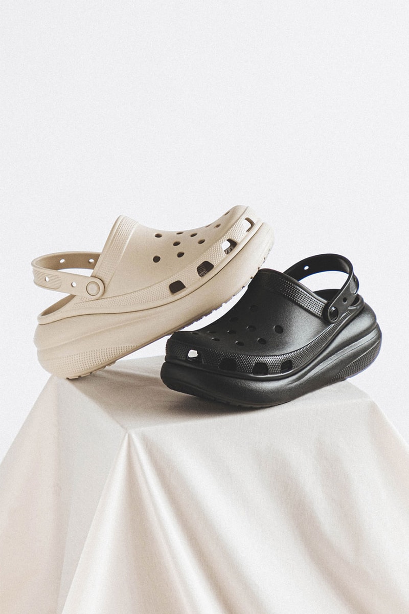 Crocs Classic Crush Clogs Marbled Sandals HBX Release Info Buy Price