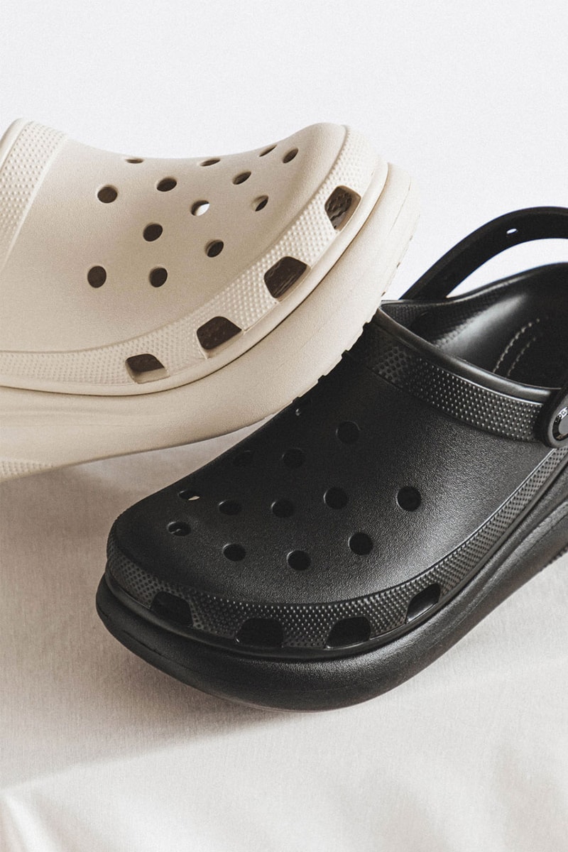Crocs Classic Crush Clogs Marbled Sandals HBX Release Info Buy Price