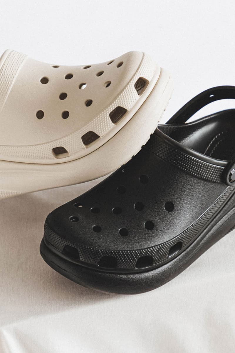 Crocs Classic Crush Clogs Marbled Sandals HBX Release | Hypebeast