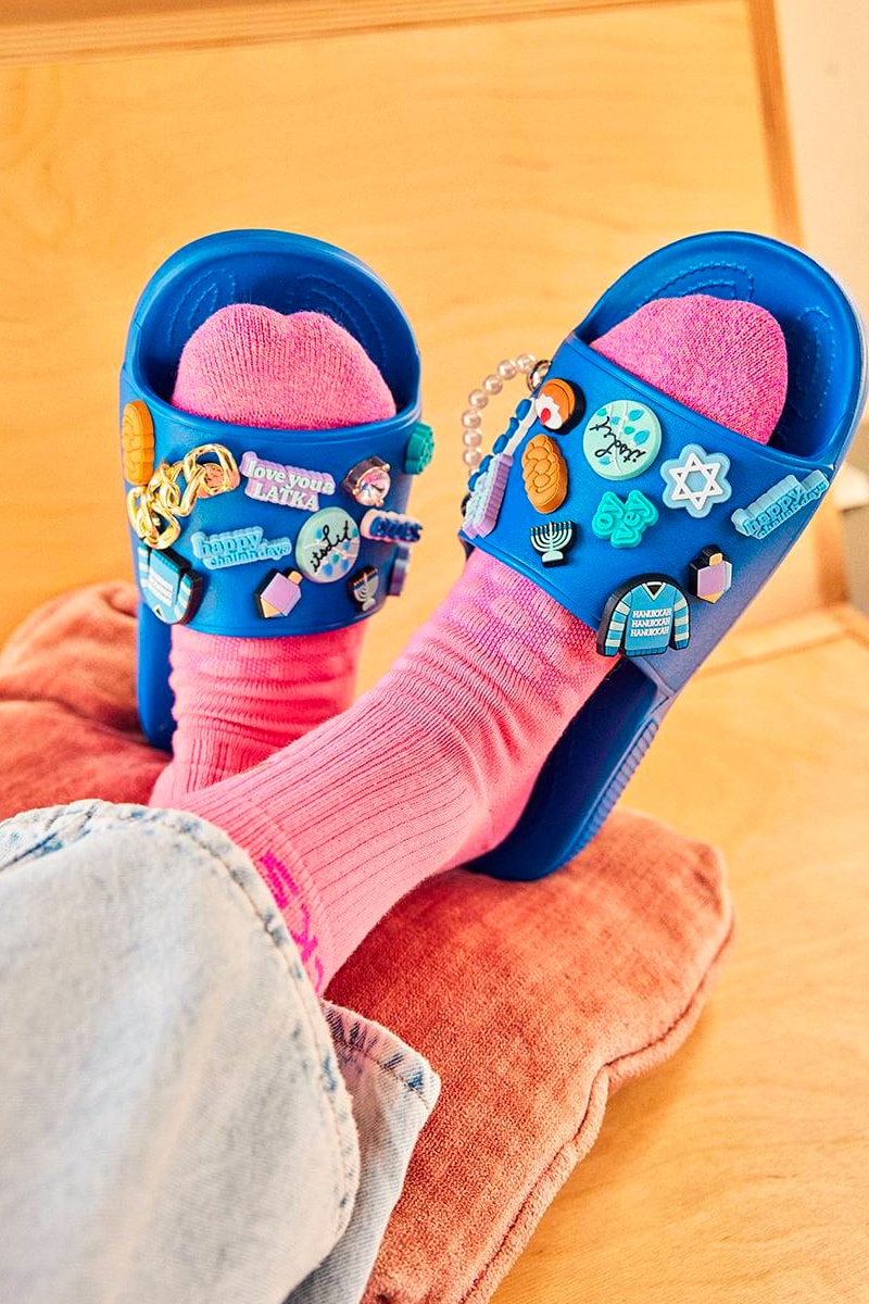 Crocs Gives a Nod to the '90s With the Release of Its Spray Dye Collection clogs sandals tie dyie 1990s spray paint shoes plastic