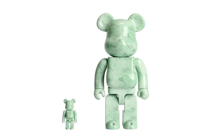 dada service medicom toy bearbrick 100 400 watermarked jade stone green nubian release info date price hbx