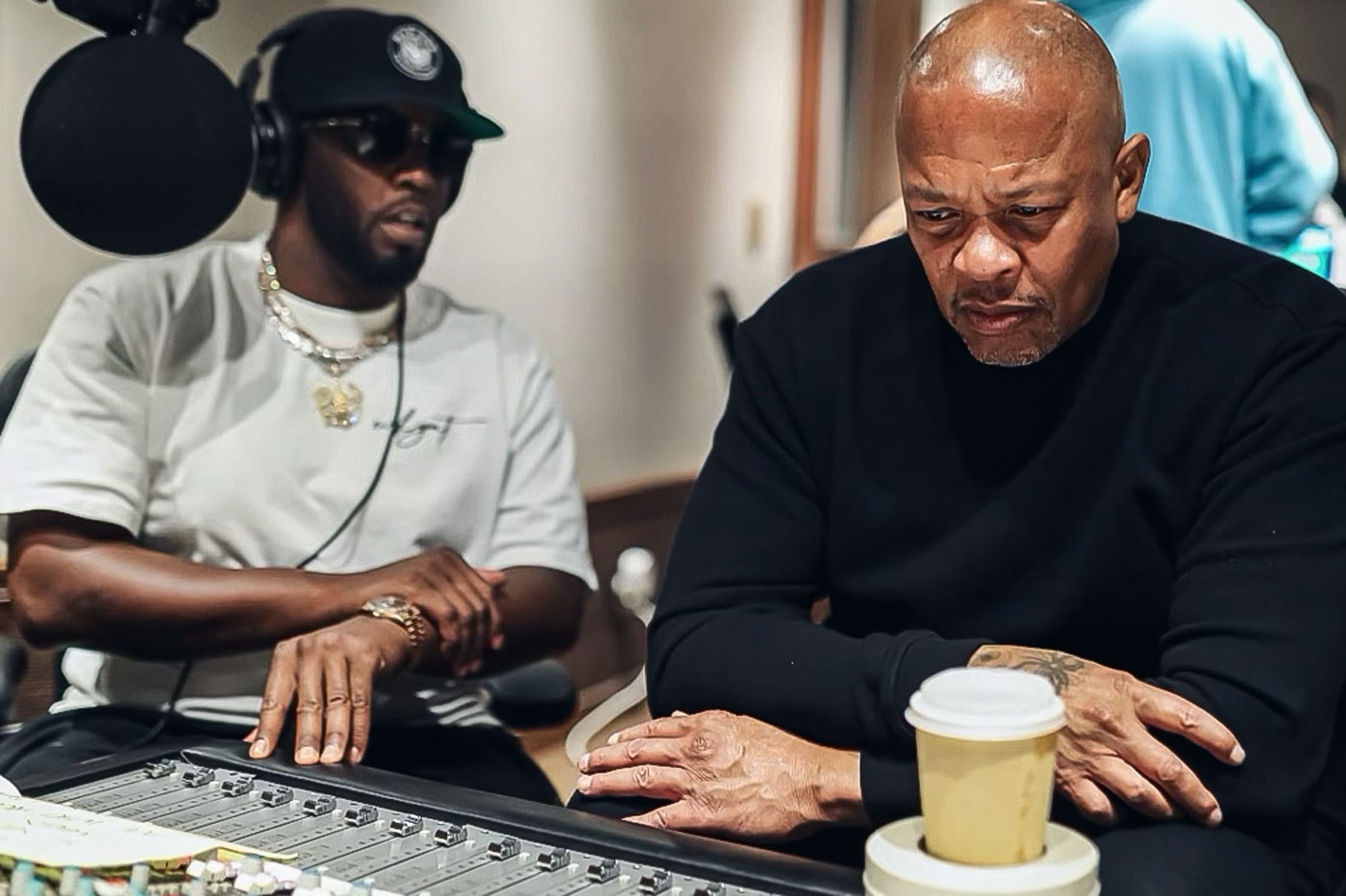 Diddy Dr. Dre in studio Working Together dr Dre New Album