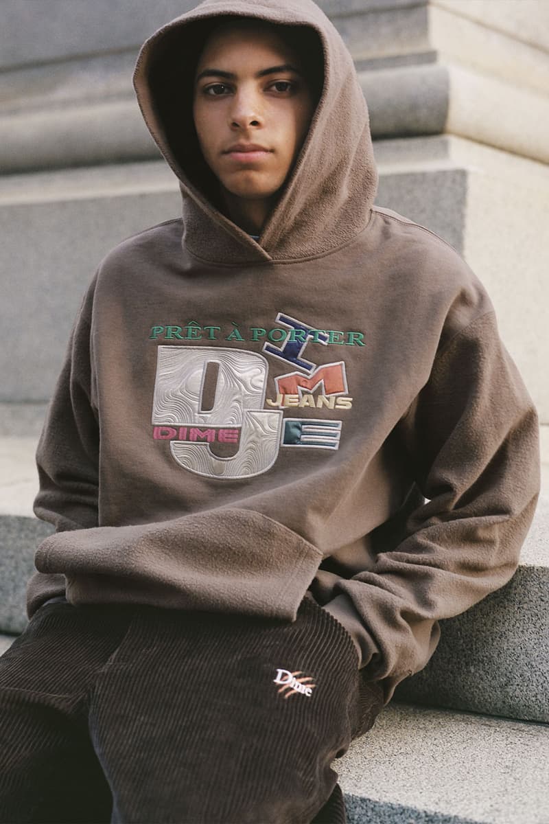 Dime's First Fall '22 Drop Highlights Classic Staples in Earthy Tones and Corduroy skatewear montreal canada quebec wavy simple neutral tones season montreal lookbooks