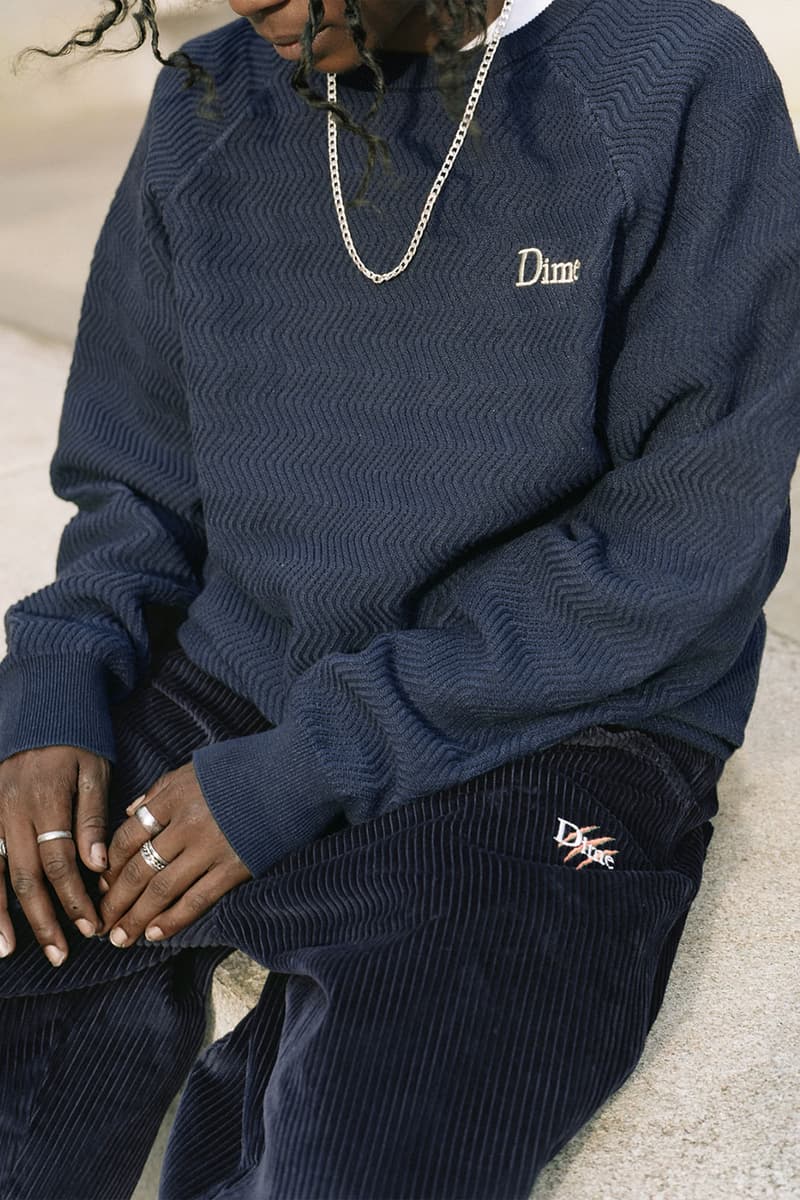 Dime's First Fall '22 Drop Highlights Classic Staples in Earthy Tones and Corduroy skatewear montreal canada quebec wavy simple neutral tones season montreal lookbooks