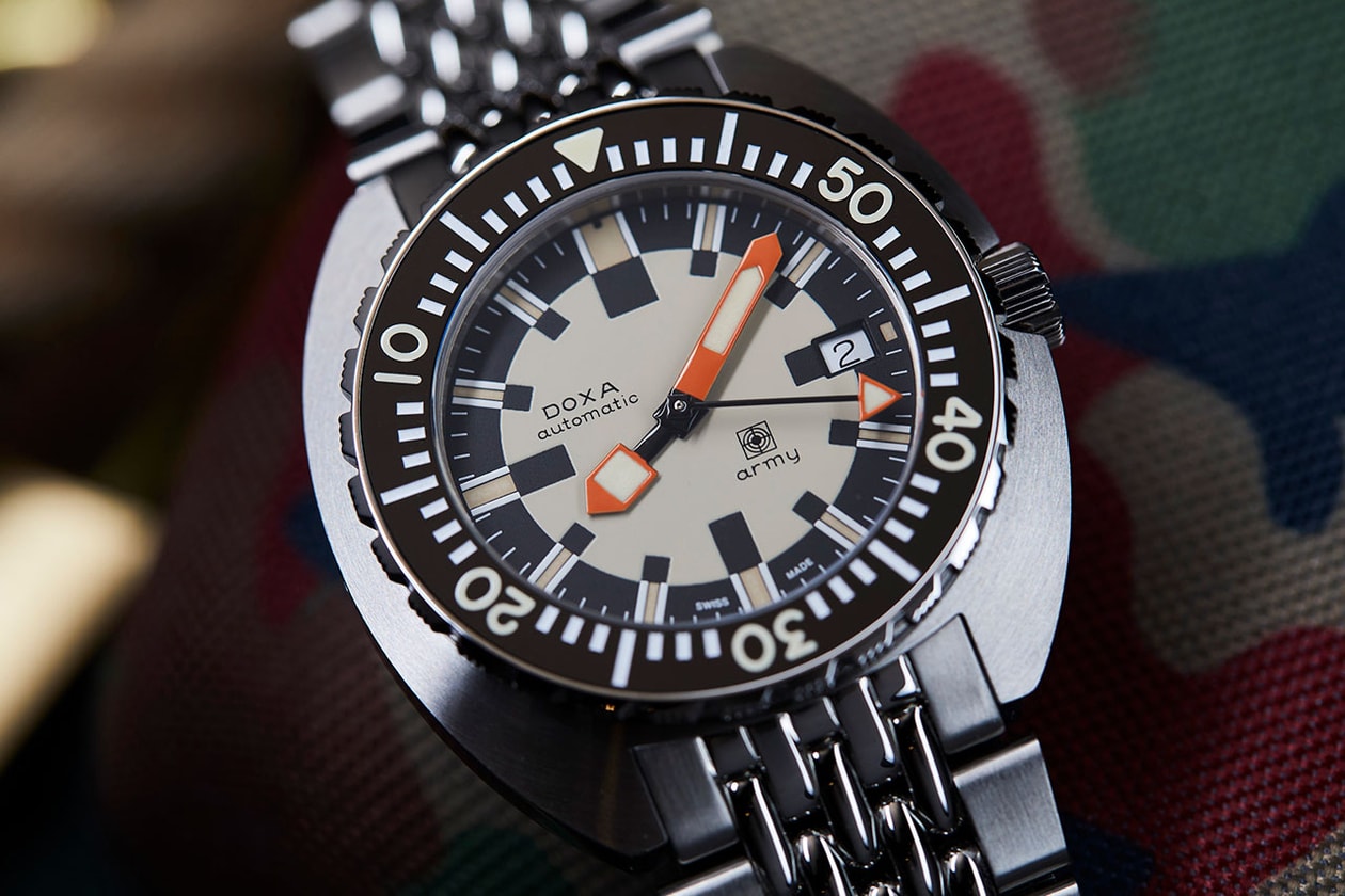 Swiss Brand Reintroduces Two New Stainless Steel DOXA Army Models 