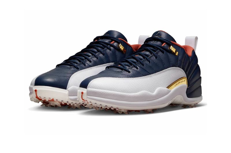 jordan 12 low max orange on feet