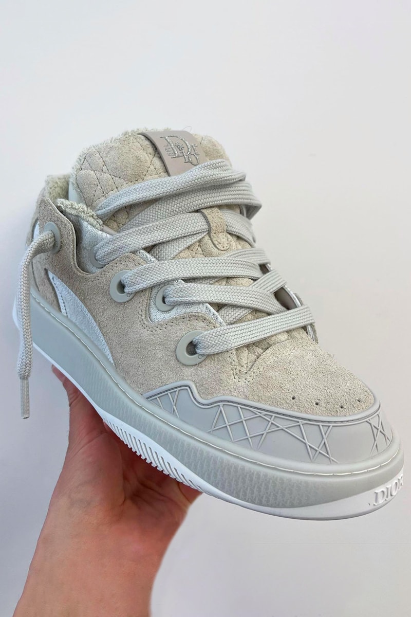 Dior Eli russell Linnetz B9S ERL skate shoe thibo denis rubber suede chunky puffer fat laces release info date price 