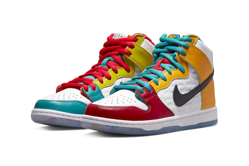 FroSkate x Nike SB Dunk High Has an Official Release Date DH7778-100 all love no hate chicago bipoc sneakers nike