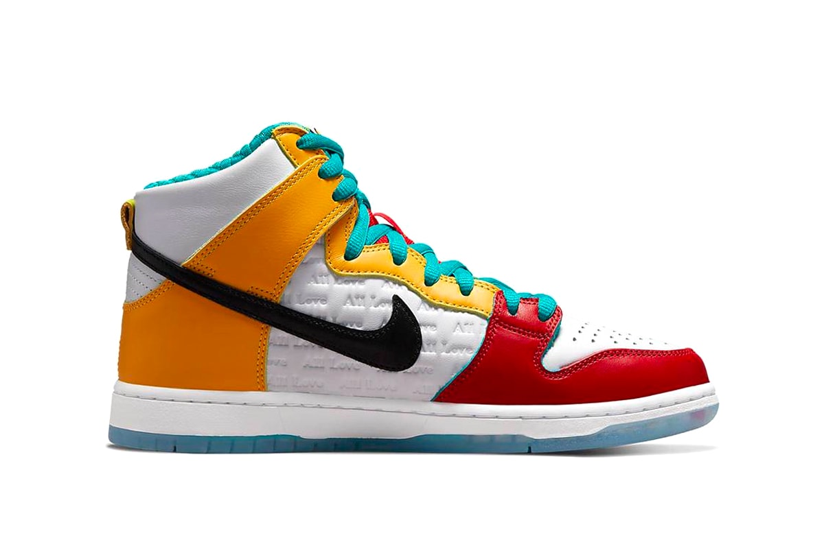 FroSkate x Nike SB Dunk High Has an Official Release Date DH7778-100 all love no hate chicago bipoc sneakers nike