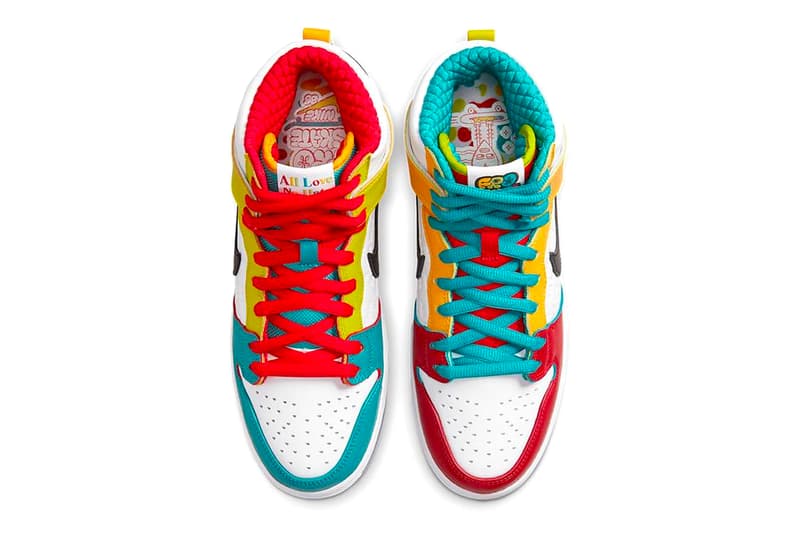 FroSkate x Nike SB Dunk High Has an Official Release Date DH7778-100 all love no hate chicago bipoc sneakers nike