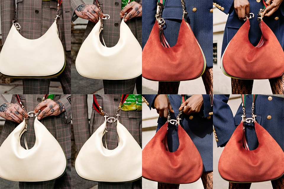 Gucci - Gucci Attache Large Leather Shoulder Bag - Womens - White