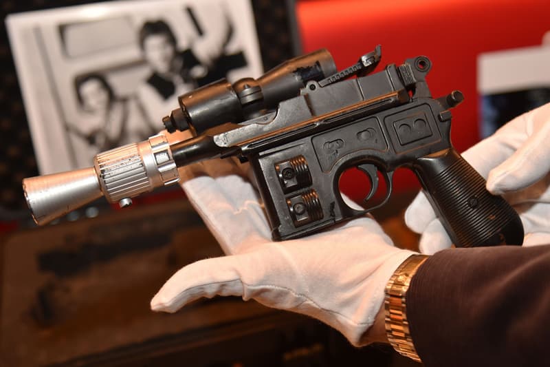 Han Solo star wars A New Hope Blaster Auction 1 million USD harrison ford