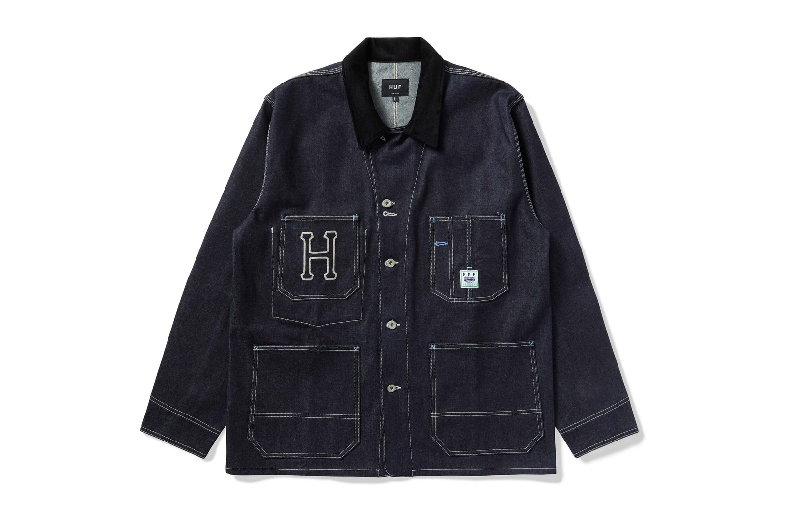 HUF and Haroshi Capsule Collaboration jackets hats tees denim black white