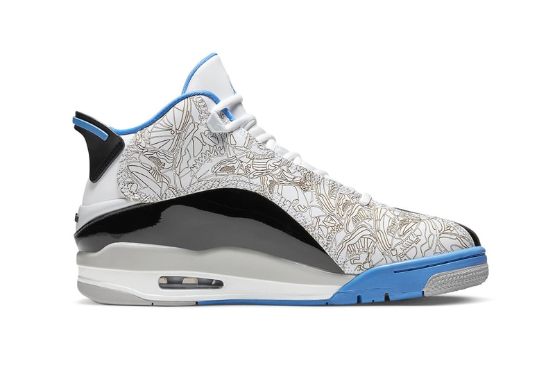 Jordan Dub Zero "Legend Blue" Receives an Official Release Date white black neutral grey october nike swoosh 