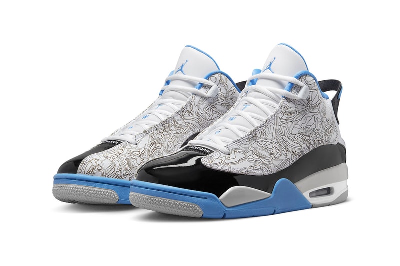 Jordan Dub Zero "Legend Blue" Receives an Official Release Date white black neutral grey october nike swoosh 