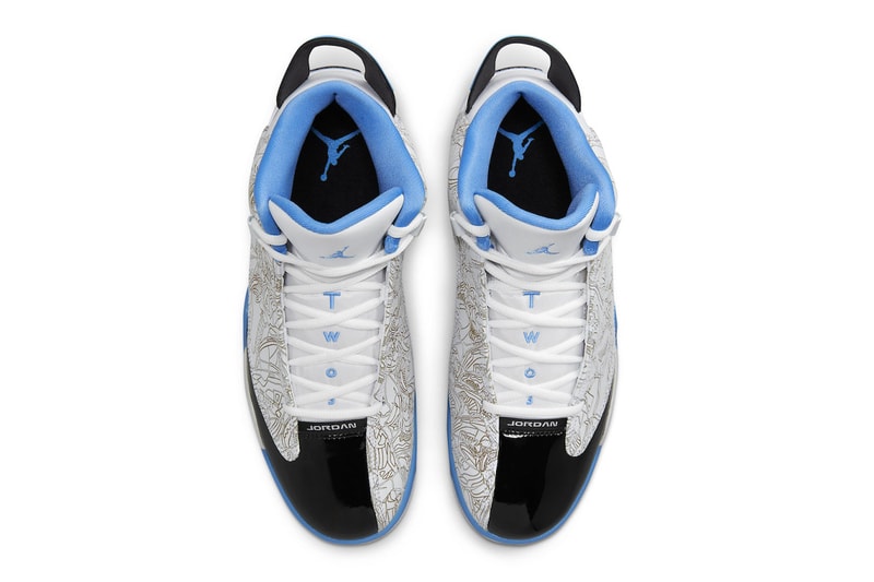 Jordan Dub Zero "Legend Blue" Receives an Official Release Date white black neutral grey october nike swoosh 