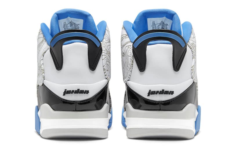 Jordan Dub Zero "Legend Blue" Receives an Official Release Date white black neutral grey october nike swoosh 