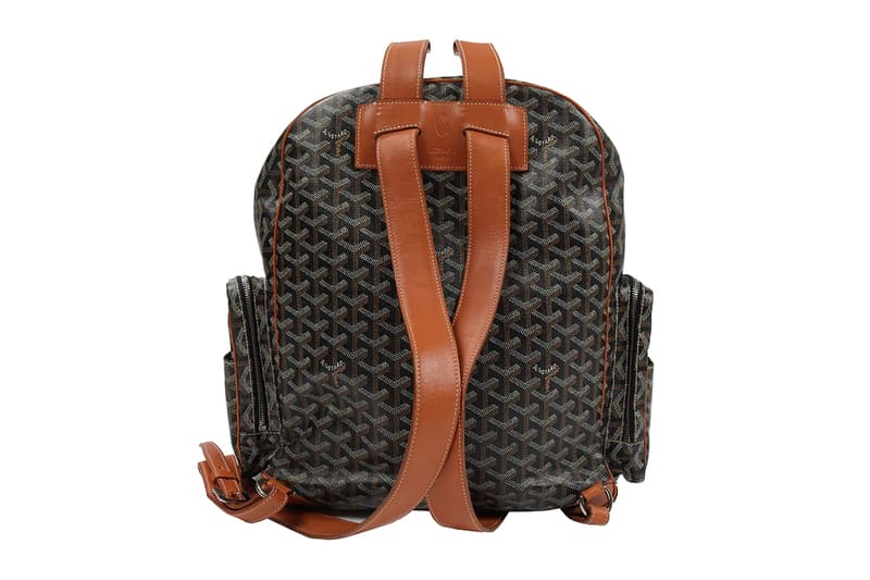 Kanye West Custom Goyard "Robot Face" 1-of-1 Backpack $100,000 USD For Sale Ye Amber Rose Paris Fashion Week 2010 Justin Reed