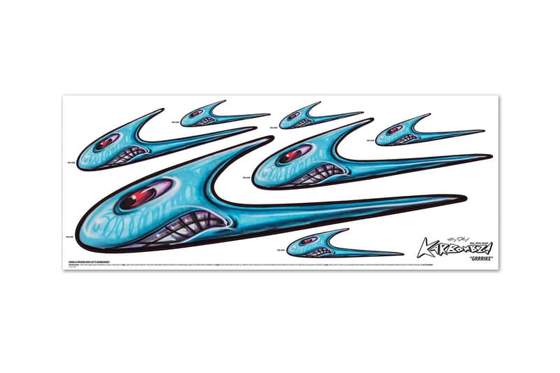 Kenny Scharf KARBOMBZ! DECALS Graffiti Art Car Sticker
