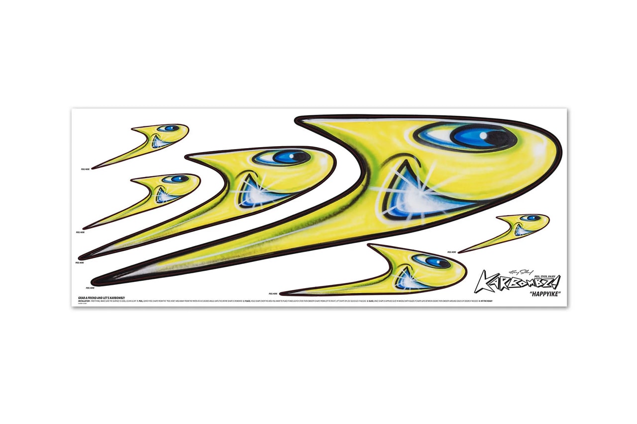 Kenny Scharf KARBOMBZ! DECALS Graffiti Art Car Sticker