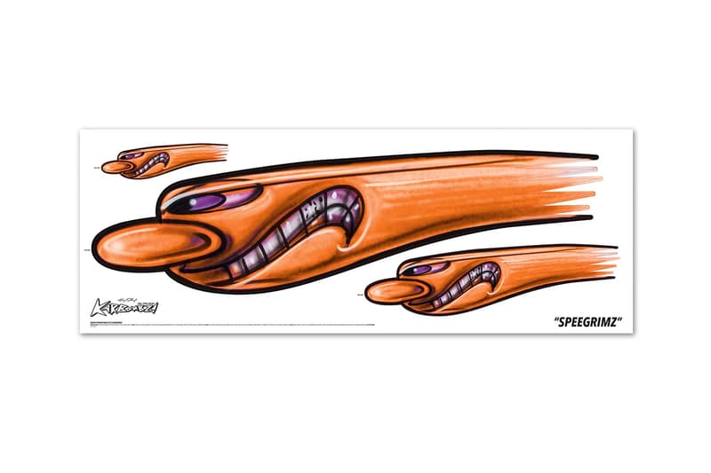 Kenny Scharf KARBOMBZ! DECALS Graffiti Art Car Sticker