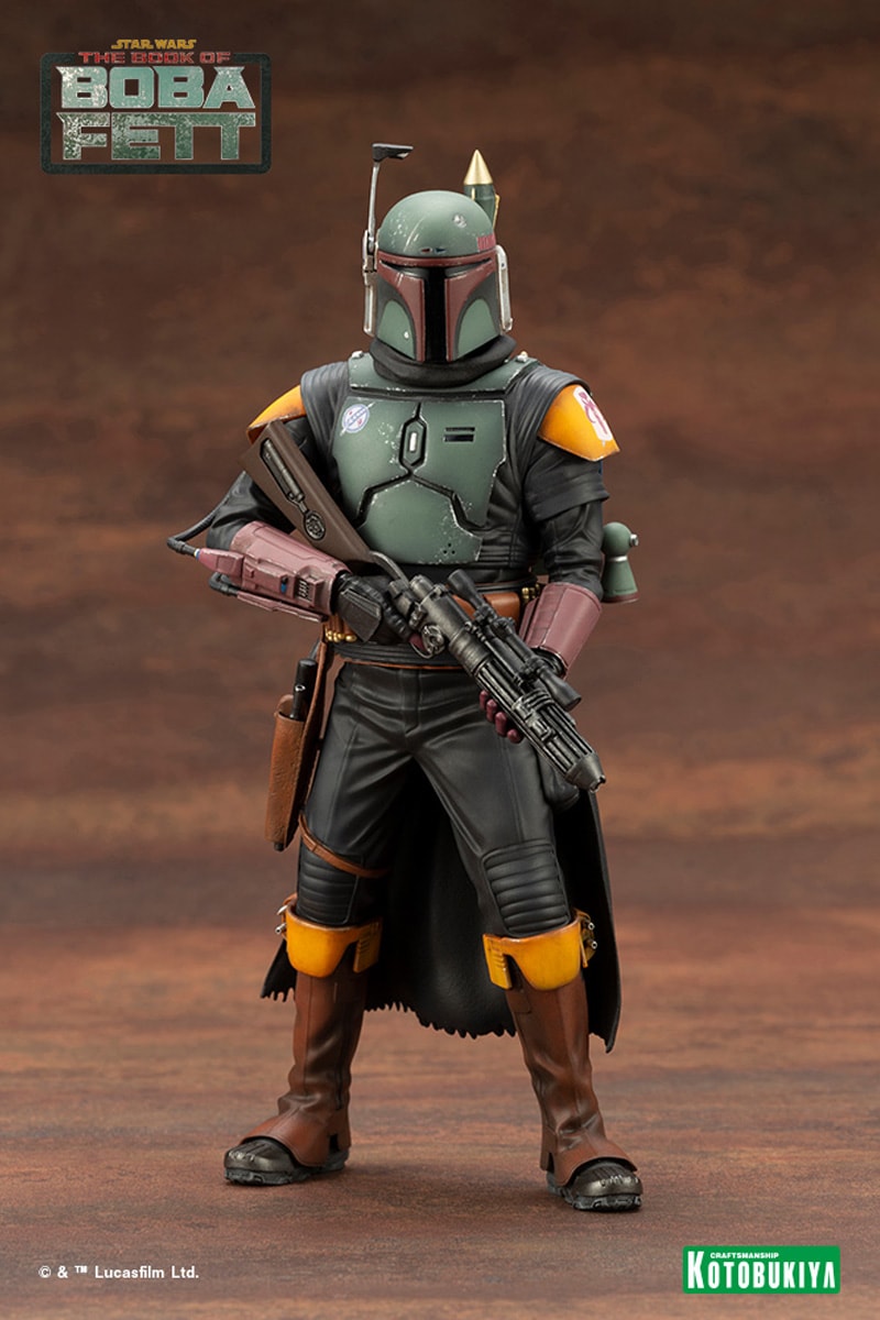 star wars disney plus the book of boba fett kotobukiya 1 10 scale statue artfx toys collectibles bounty hunter 