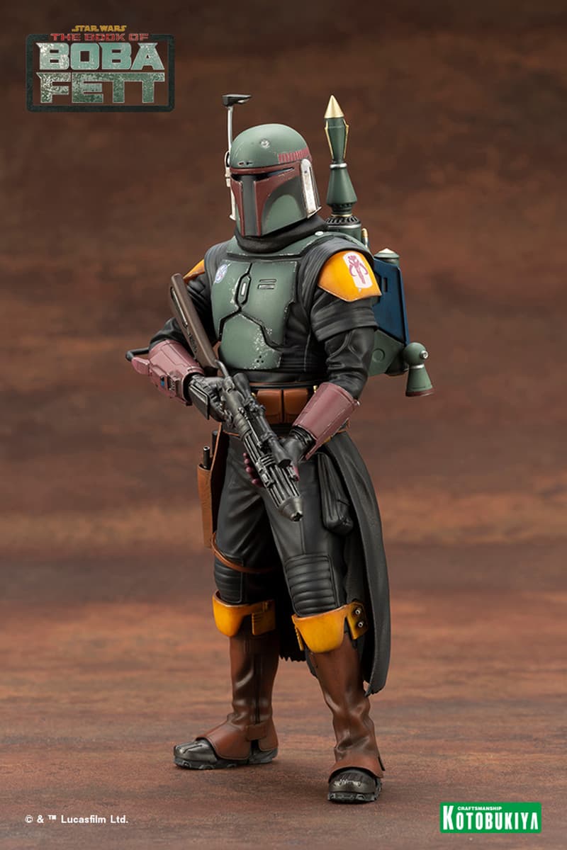 star wars disney plus the book of boba fett kotobukiya 1 10 scale statue artfx toys collectibles bounty hunter 