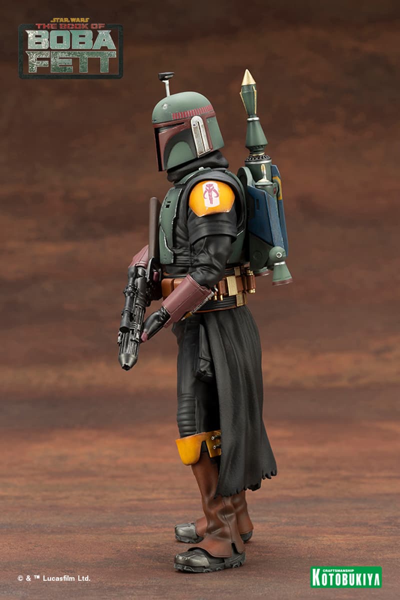 star wars disney plus the book of boba fett kotobukiya 1 10 scale statue artfx toys collectibles bounty hunter 