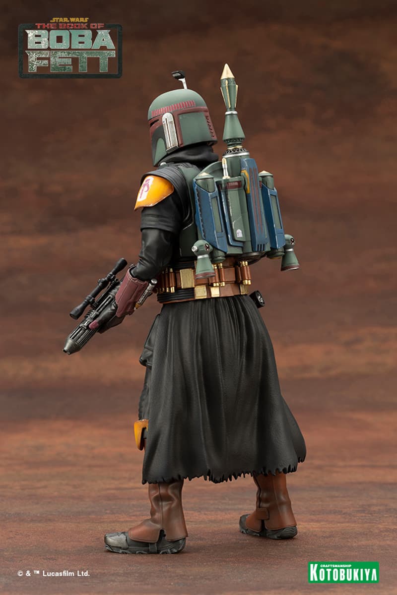 star wars disney plus the book of boba fett kotobukiya 1 10 scale statue artfx toys collectibles bounty hunter 