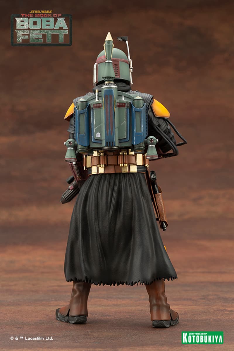 star wars disney plus the book of boba fett kotobukiya 1 10 scale statue artfx toys collectibles bounty hunter 