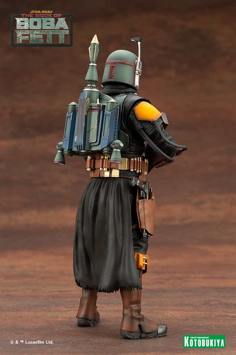 star wars disney plus the book of boba fett kotobukiya 1 10 scale statue artfx toys collectibles bounty hunter 