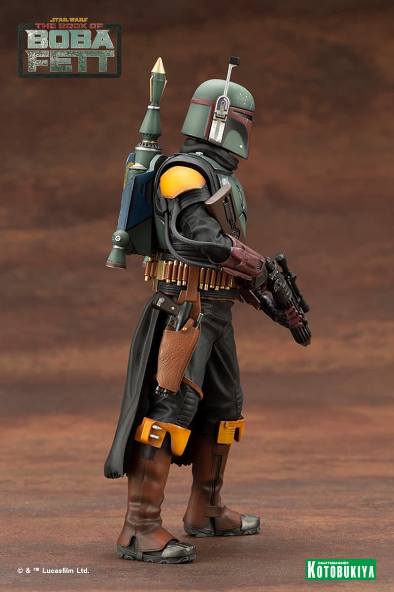 star wars disney plus the book of boba fett kotobukiya 1 10 scale statue artfx toys collectibles bounty hunter 