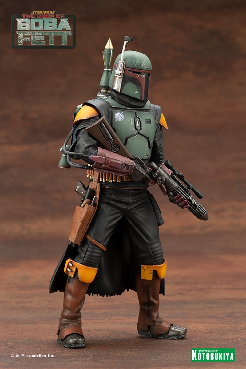 star wars disney plus the book of boba fett kotobukiya 1 10 scale statue artfx toys collectibles bounty hunter 