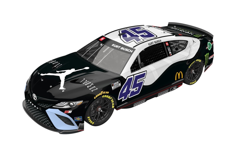 Kurt Busch Jordan Brand NASCAR Air Jordan 11 Concord Car Richmond Raceway Federated Auto Parts 400 23XI Racing Cup Series