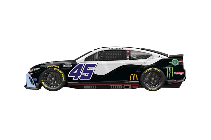 Kurt Busch Jordan Brand NASCAR Air Jordan 11 Concord Car Richmond Raceway Federated Auto Parts 400 23XI Racing Cup Series
