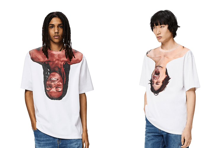 LOEWE's Fall 2022 Face T-shirts are a Mixed Reflection