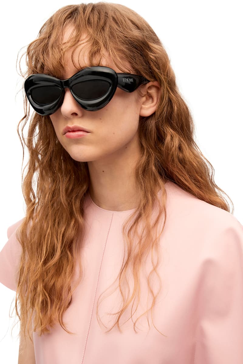 LOEWE Fall 2022 Sunglasses Inflated Mask Rectangular Cateye Unisex Jonathan Anderson 