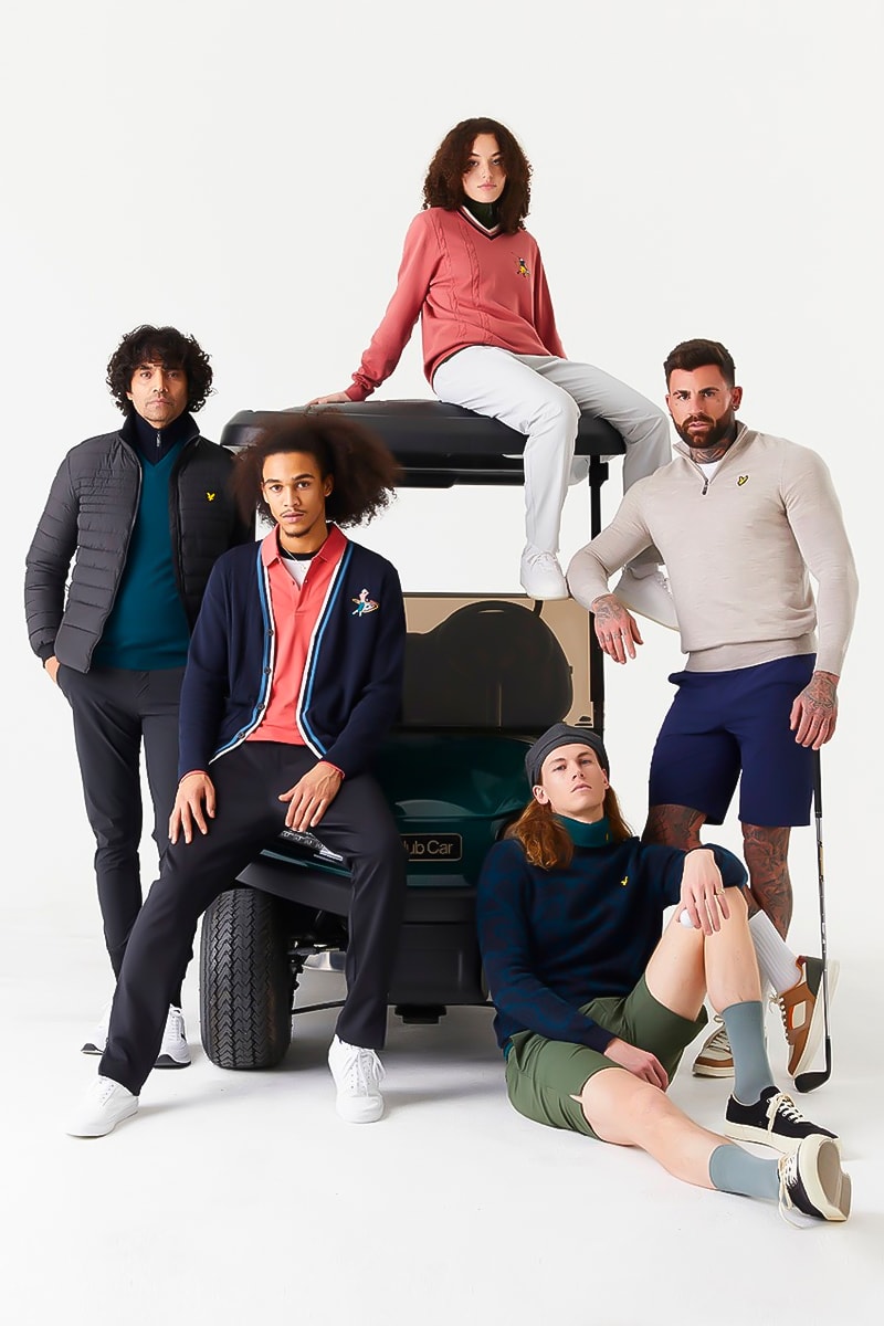 Lyle & Scott's High Summer Collection polo sweater cardigan hat pants eagle