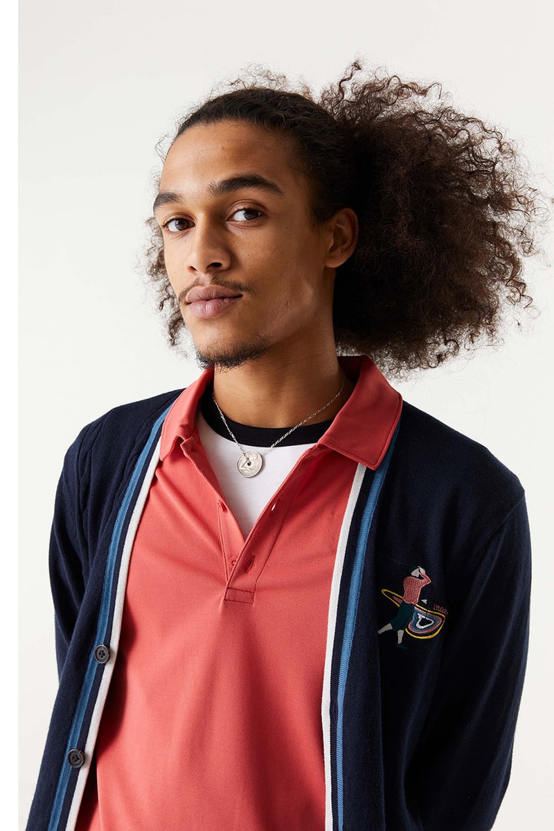 Lyle & Scott's High Summer Collection polo sweater cardigan hat pants eagle