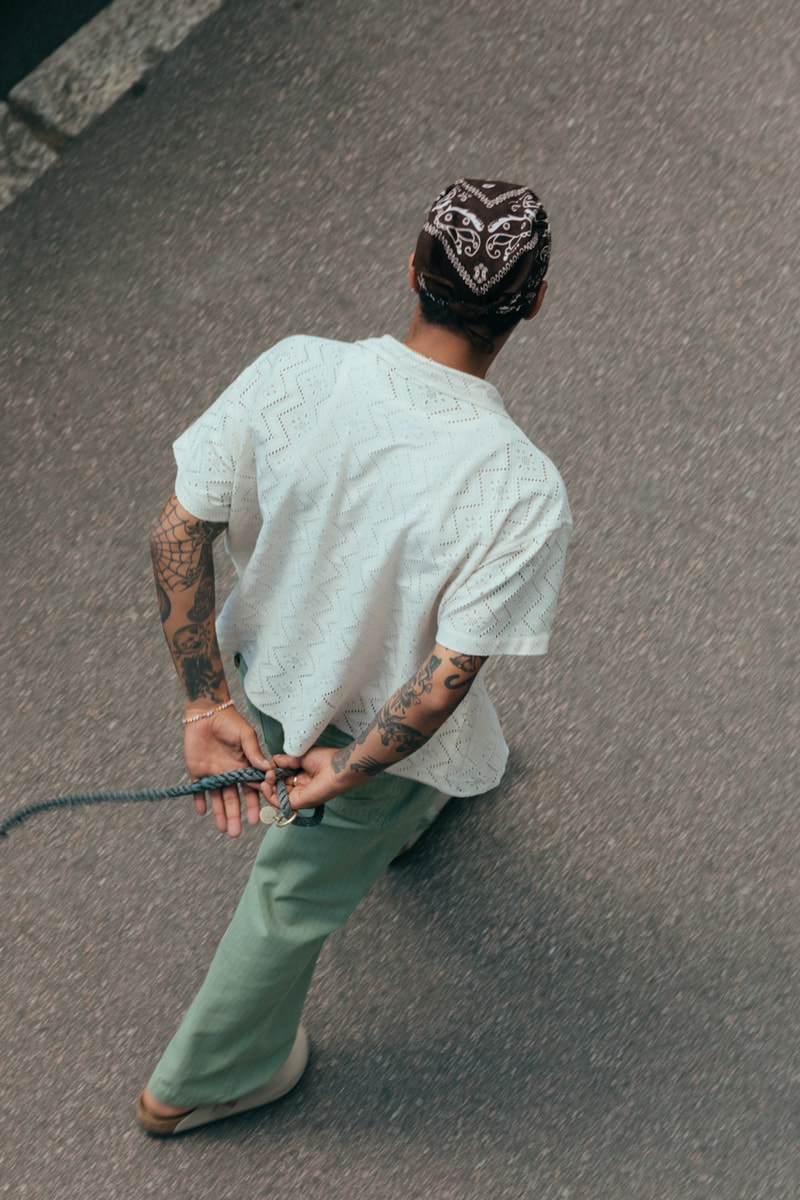Ronning Stone Lace Shirt Perforated Design Cuban Collar Summer 2022 Release Information Magnus Ronning Instagram Influencers Youtuber