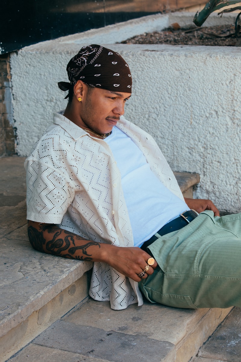Ronning Stone Lace Shirt Perforated Design Cuban Collar Summer 2022 Release Information Magnus Ronning Instagram Influencers Youtuber