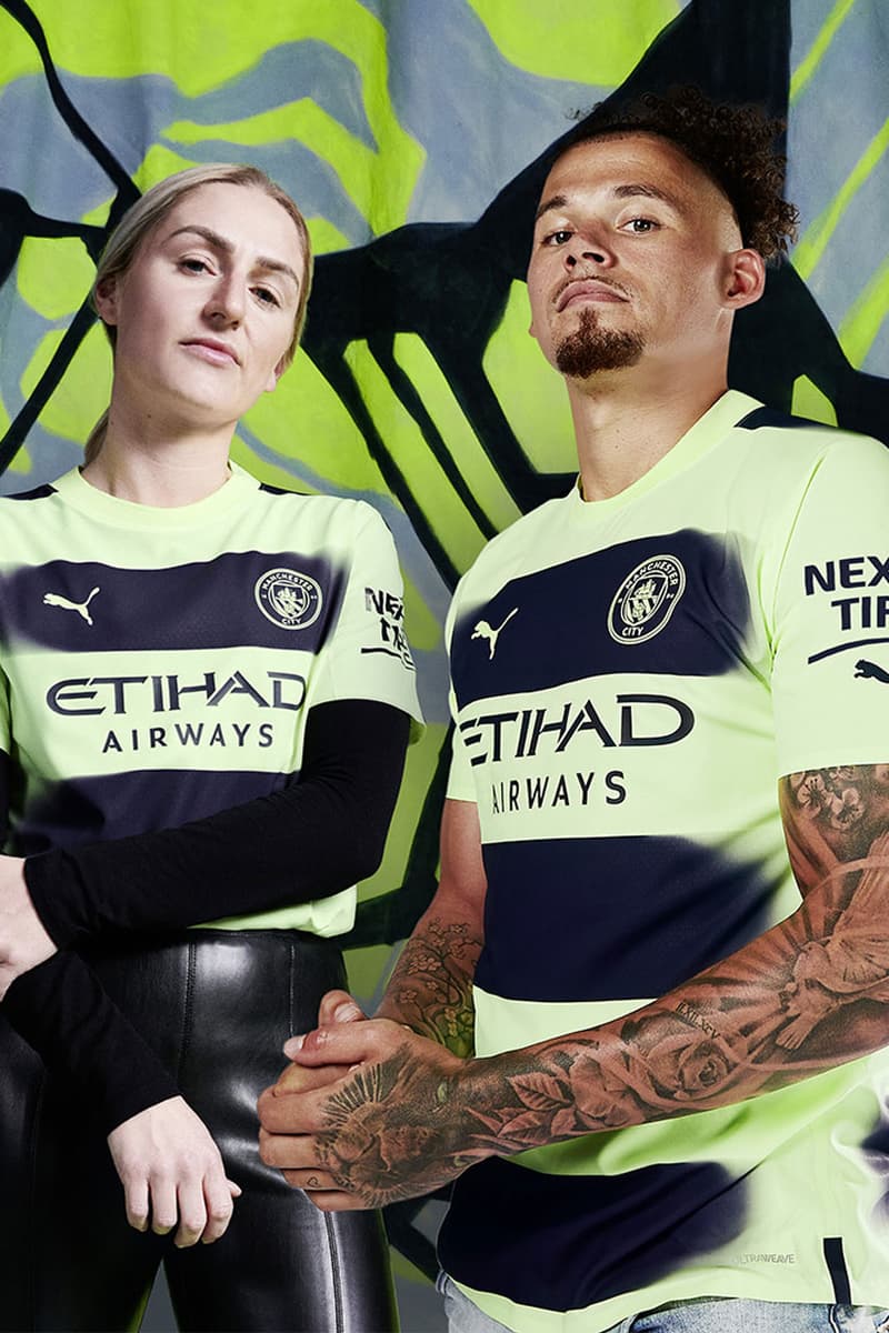 Manchester City PUMA Metaverse Third Kit Premier League Haaland Kevin De Bruyne Grealish Land of Games Football Soccer 