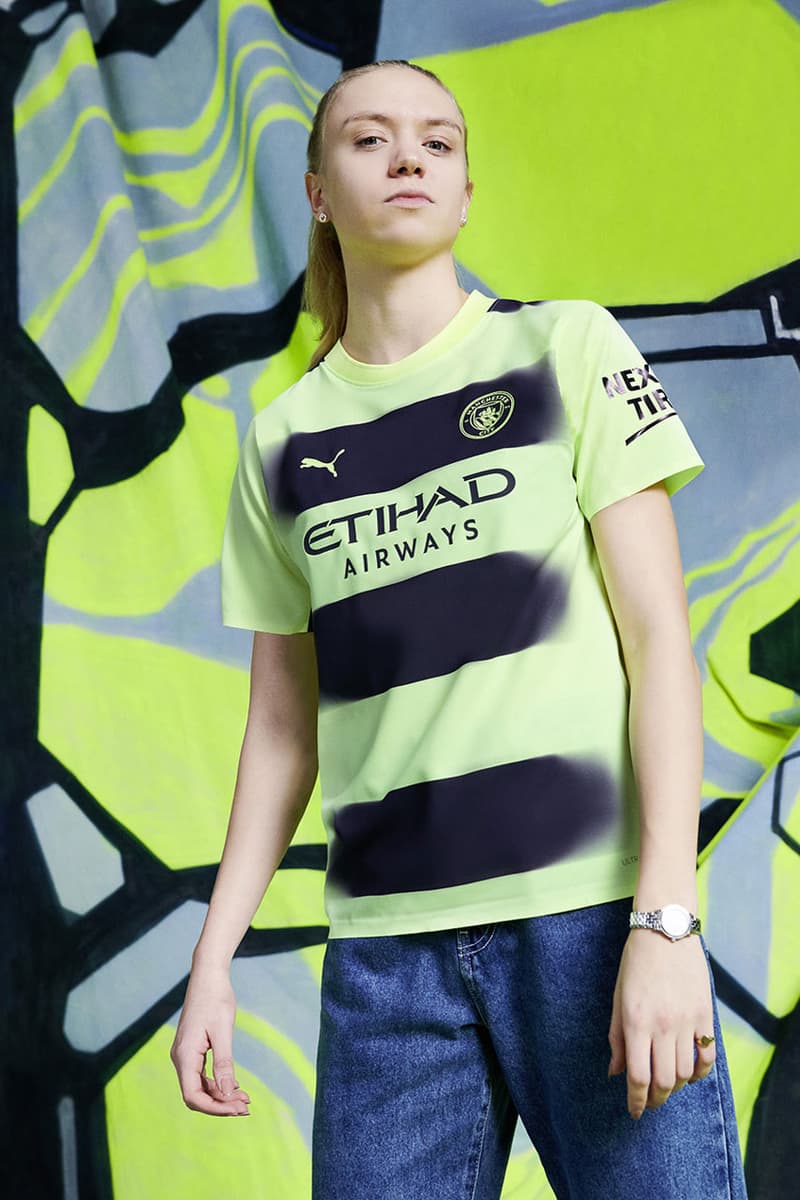 Manchester City PUMA Metaverse Third Kit Premier League Haaland Kevin De Bruyne Grealish Land of Games Football Soccer 