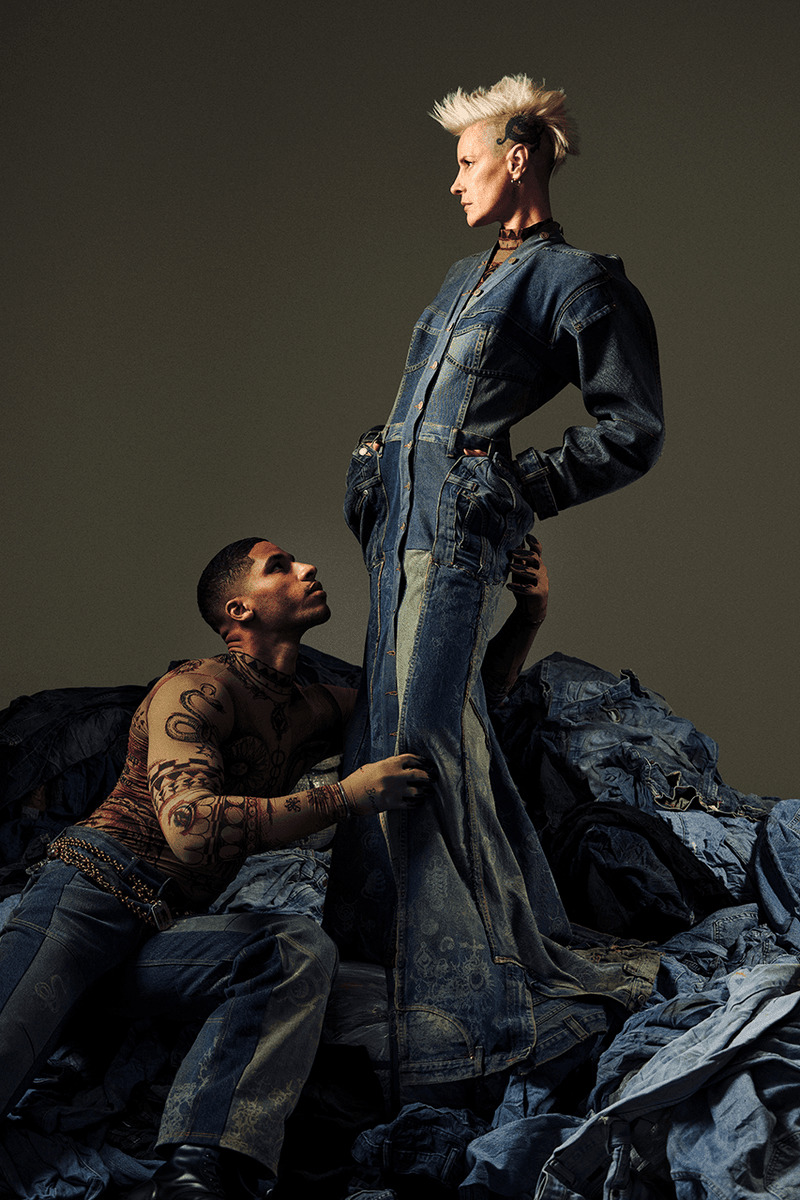 Marine Serre Fall Winter 2022 "Hard Drive" Collection Runway Release Information FW22 Lookbook