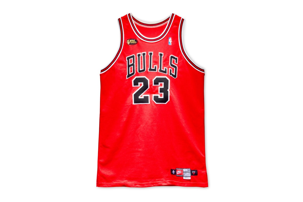 Michael Jordan's 1998 NBA Finals Jersey Could Fetch $5 Million USD at Auction sotheby's chicago bulls nba basketaball scottie pippen utah jazz last dance