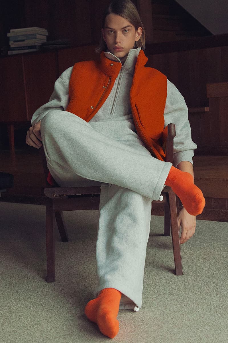 monkeytime fw22 collection lookbook united arrows coats pleated trackpants sweaters vest parka release info date price