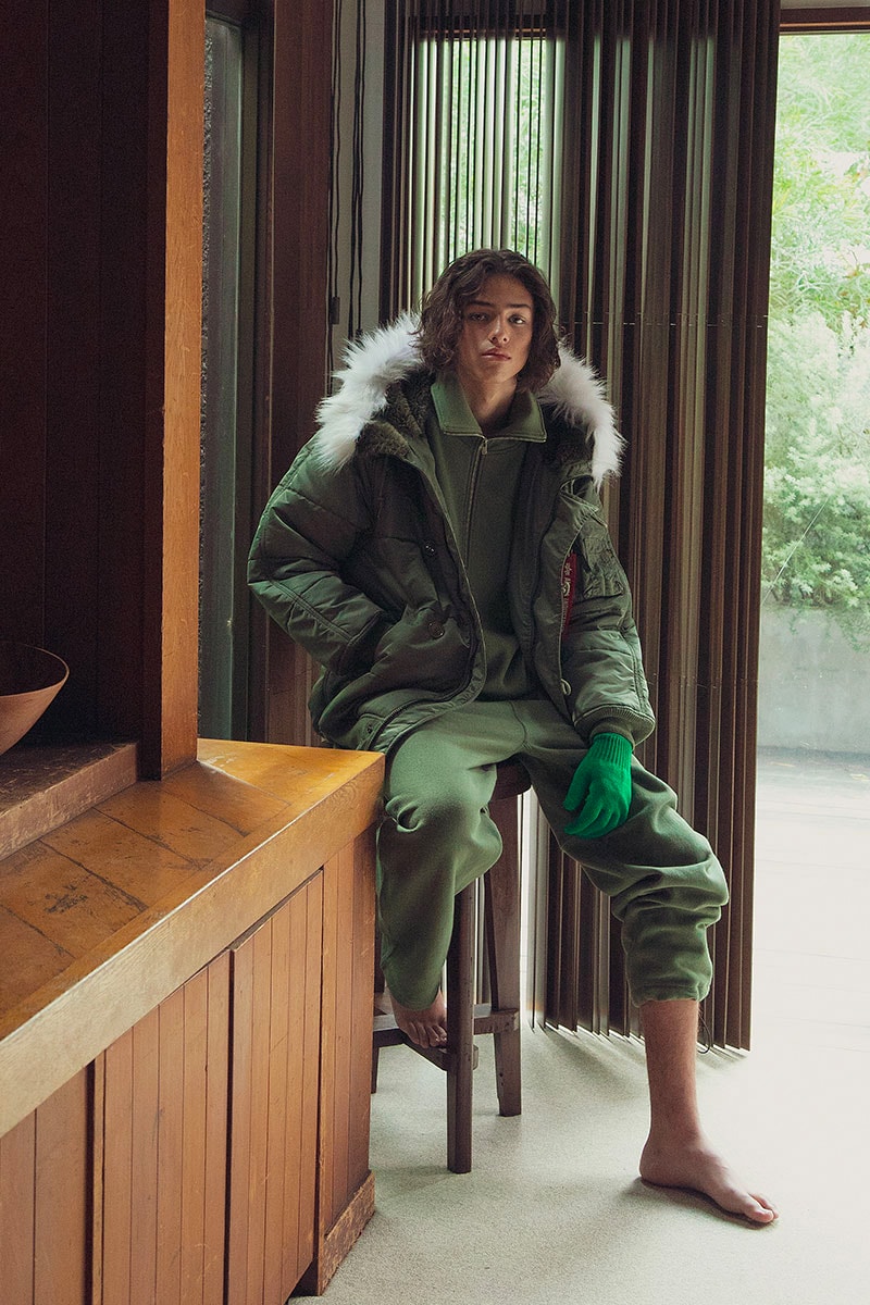 monkeytime fw22 collection lookbook united arrows coats pleated trackpants sweaters vest parka release info date price