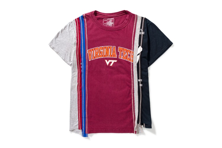 NEEDLES Delivers Upcycled College Tees in Latest Drop